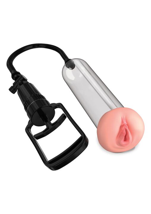 Pump with a female vagina nozzle