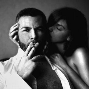 a woman and a brutal man who enlarged his penis